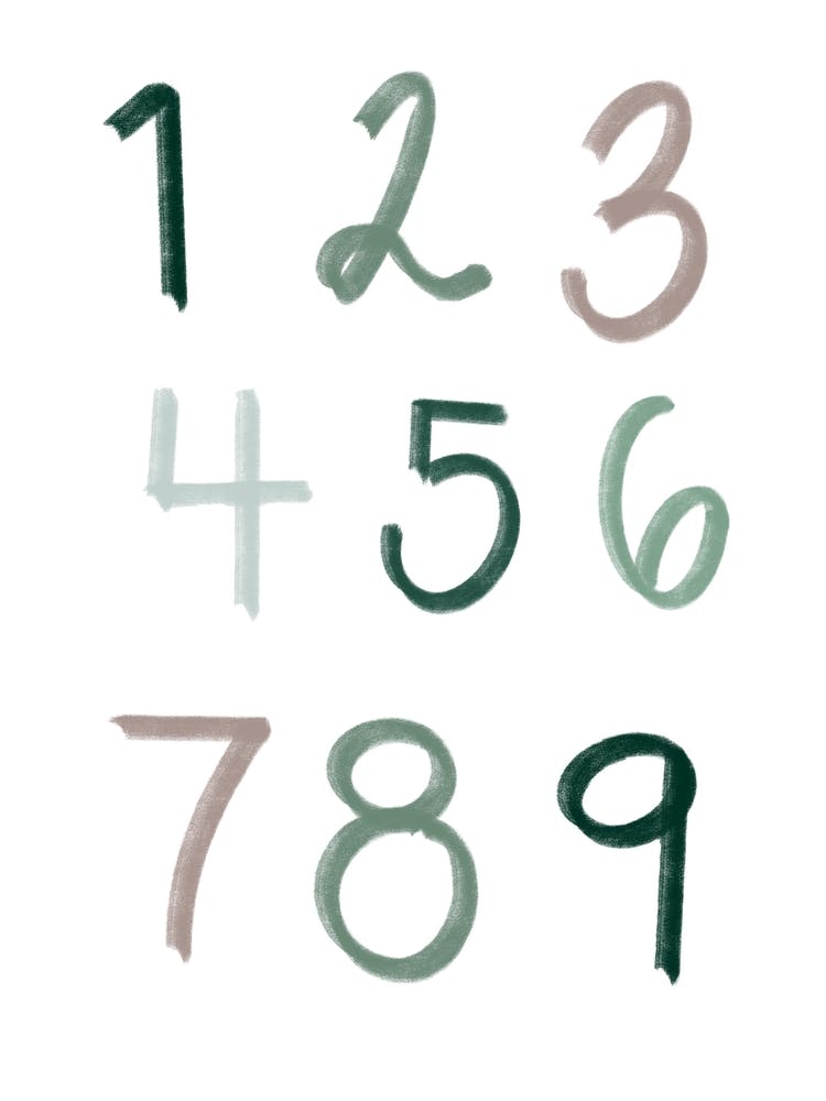 Woodland Numbers 1