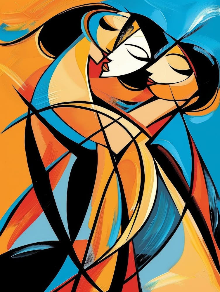 Kiss Abstract Love