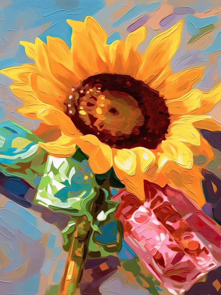 Sunflower Oil Painting 2