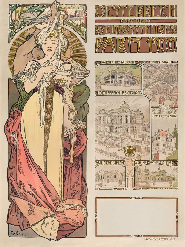 Austria At The Exposition Universelle (1899), Alphonse Mucha