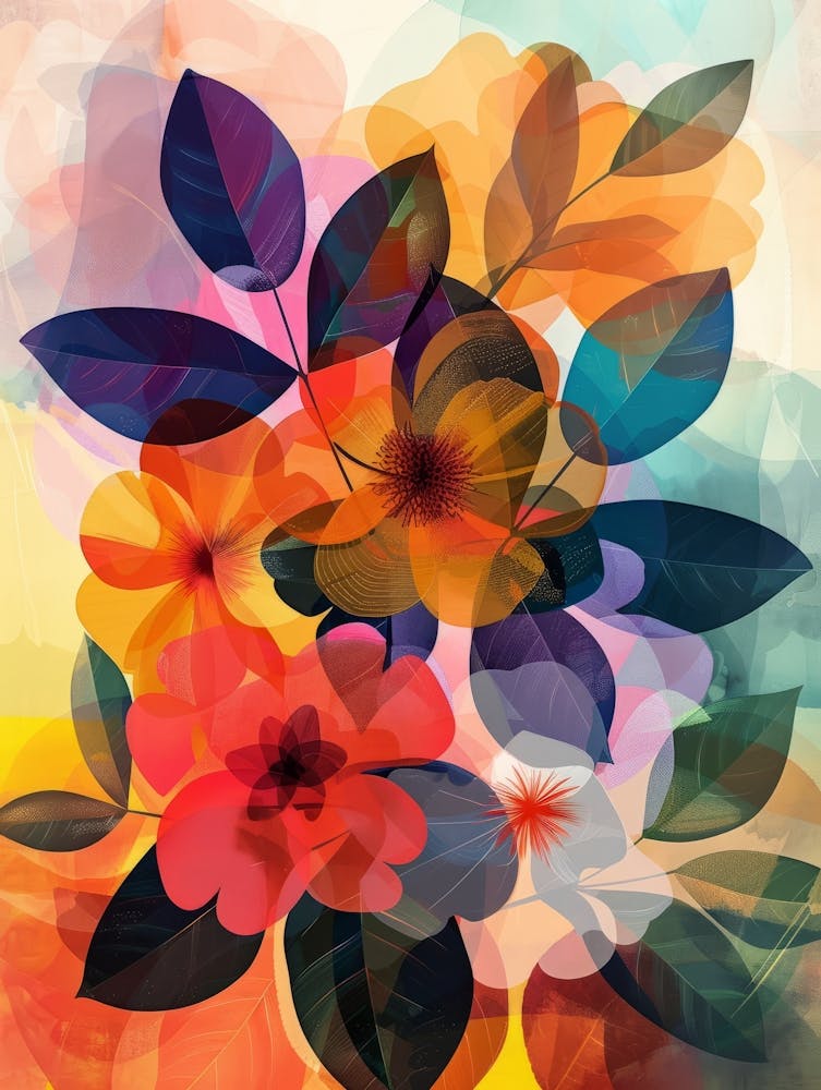 Abstract Floral Painting 5