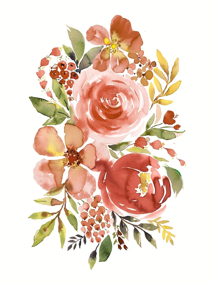 Summery Bouquet Terracotta