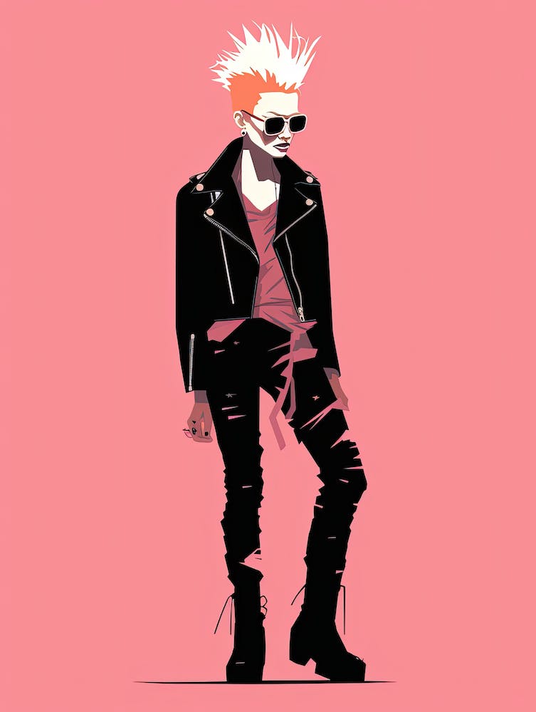 Punk Fusion in Pastel Pink