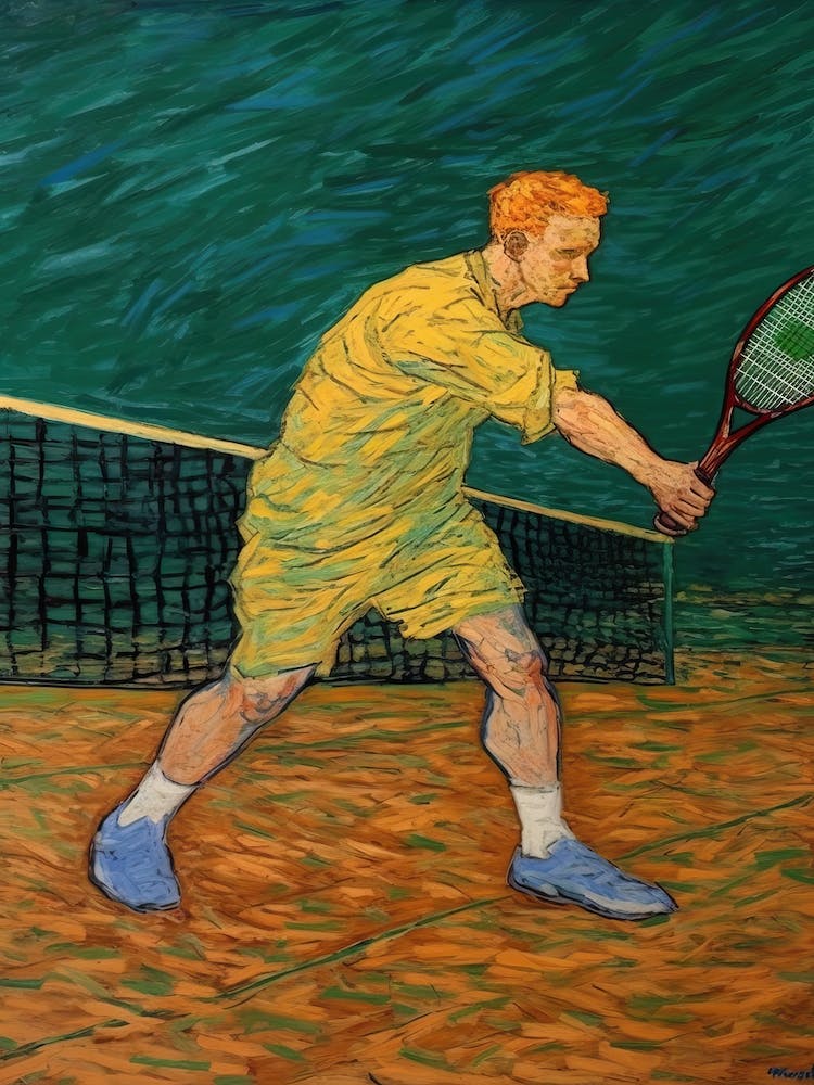 Tennis In The Style Of Van Gogh1