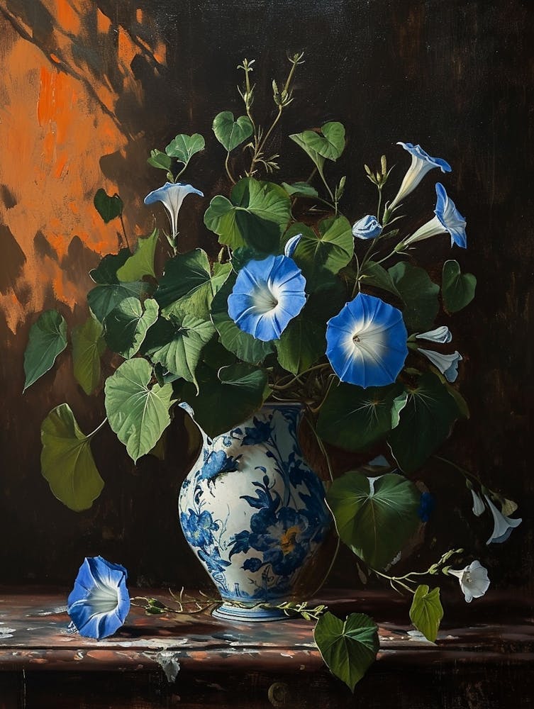Baroque Floral Still Life Morning Glory 3