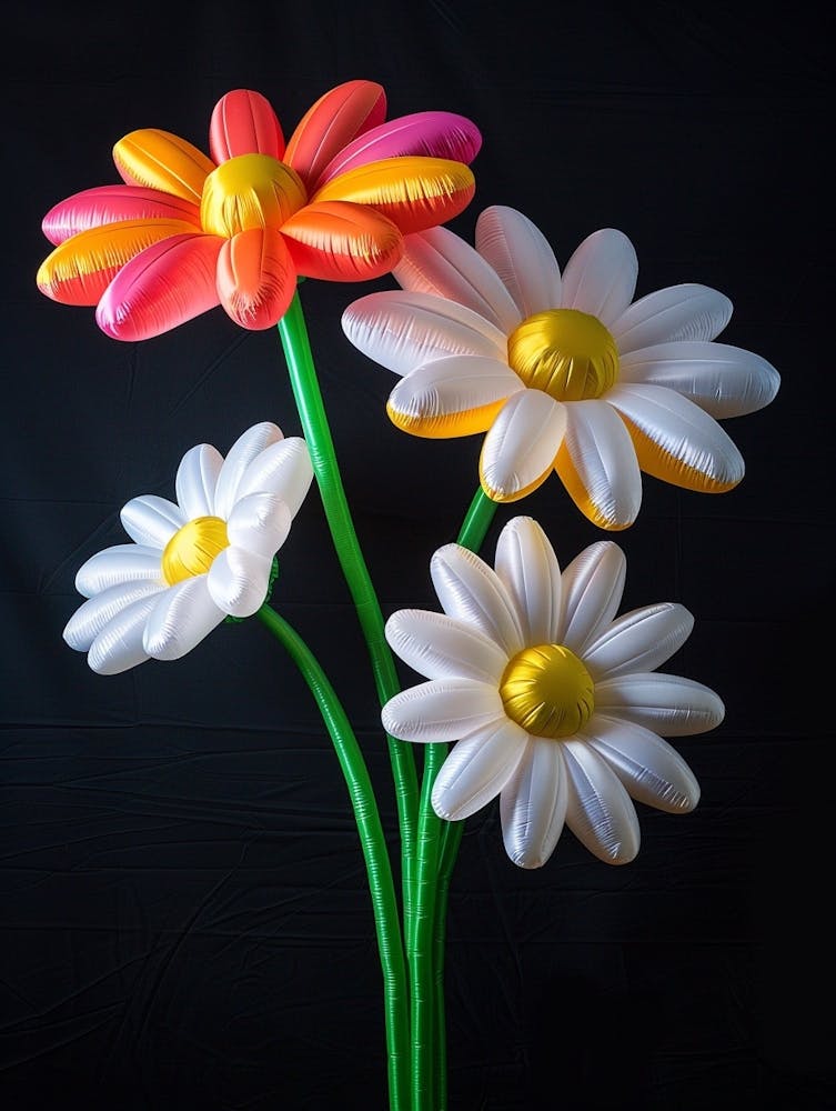 Bright Inflatable Flowers Oxeye Daisy 2