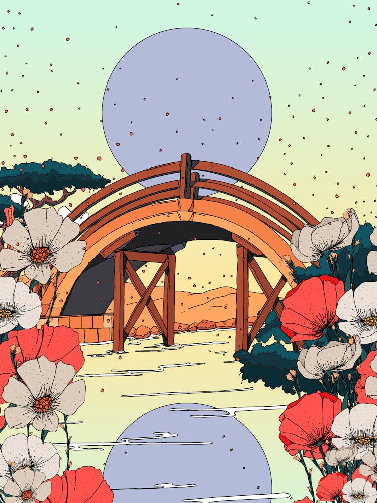 Japanische Anime-Brücke