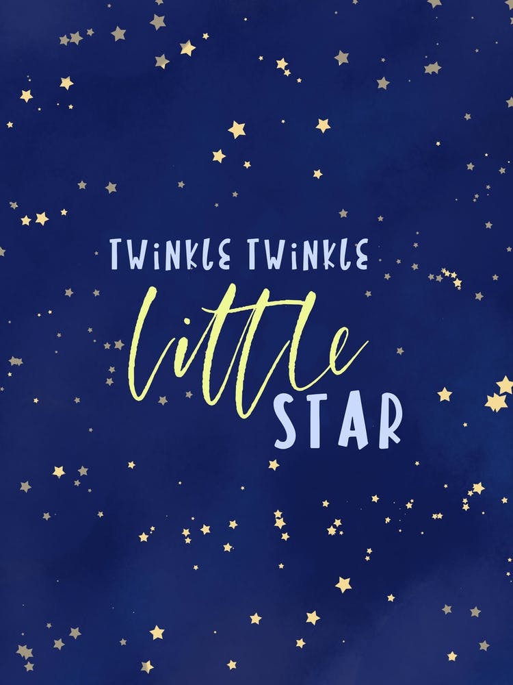 little stars kids room artprint