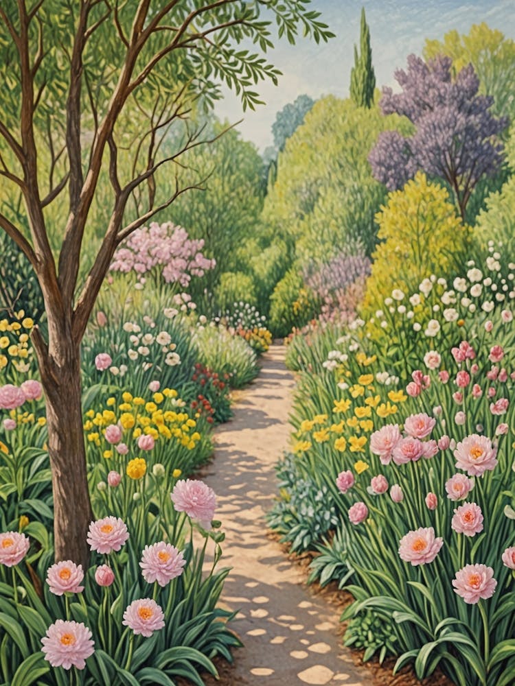 Geheimer Gartenpfad Nr. 2 Art Print by Daydream Pacific – Fy!, image size:750x1000