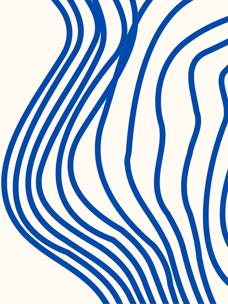 Blue Wavy Lines 1
