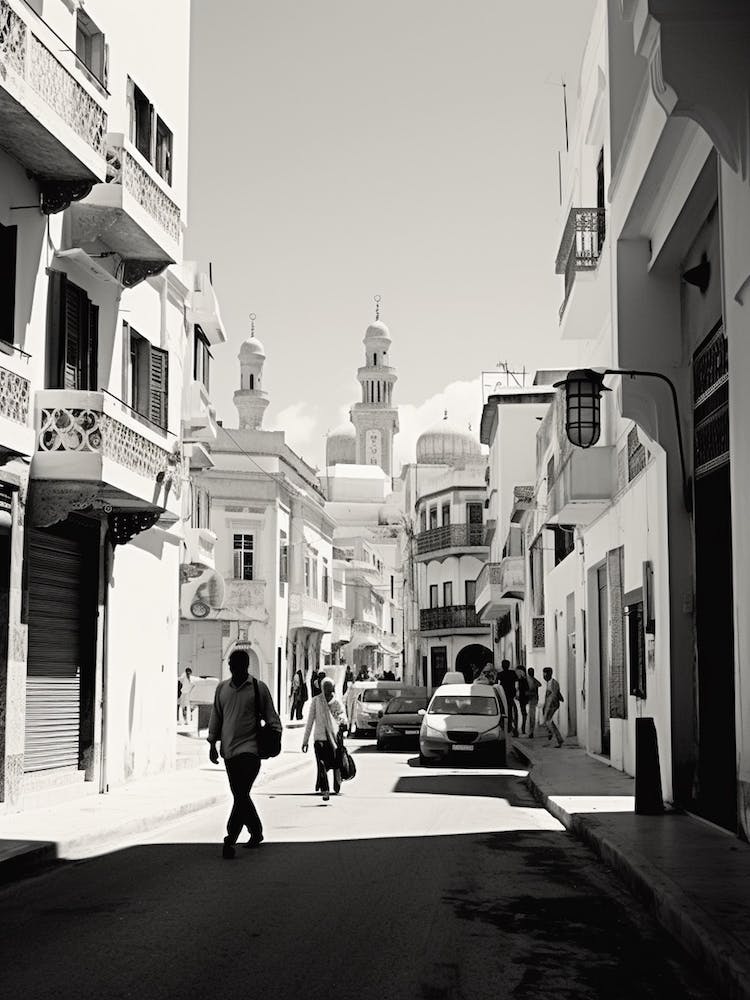 Algiers, Algeria, Mediterranean Black And White Photography Analogue 2