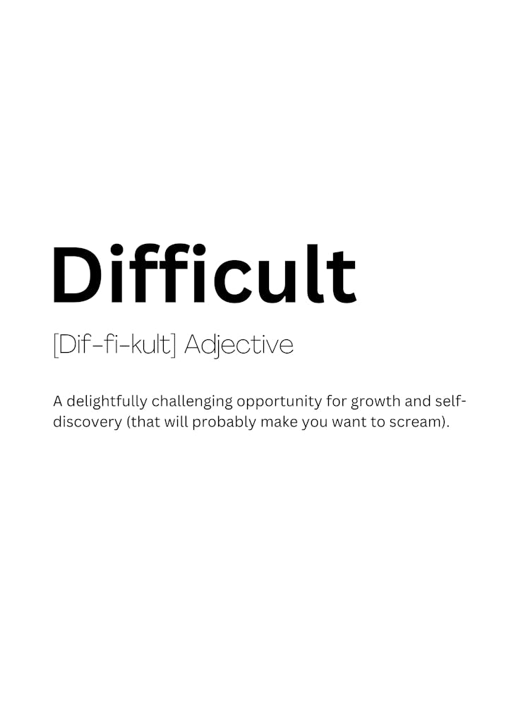 Difficult Definition Meaning