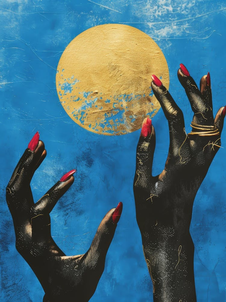 Hands Reaching For The Moon