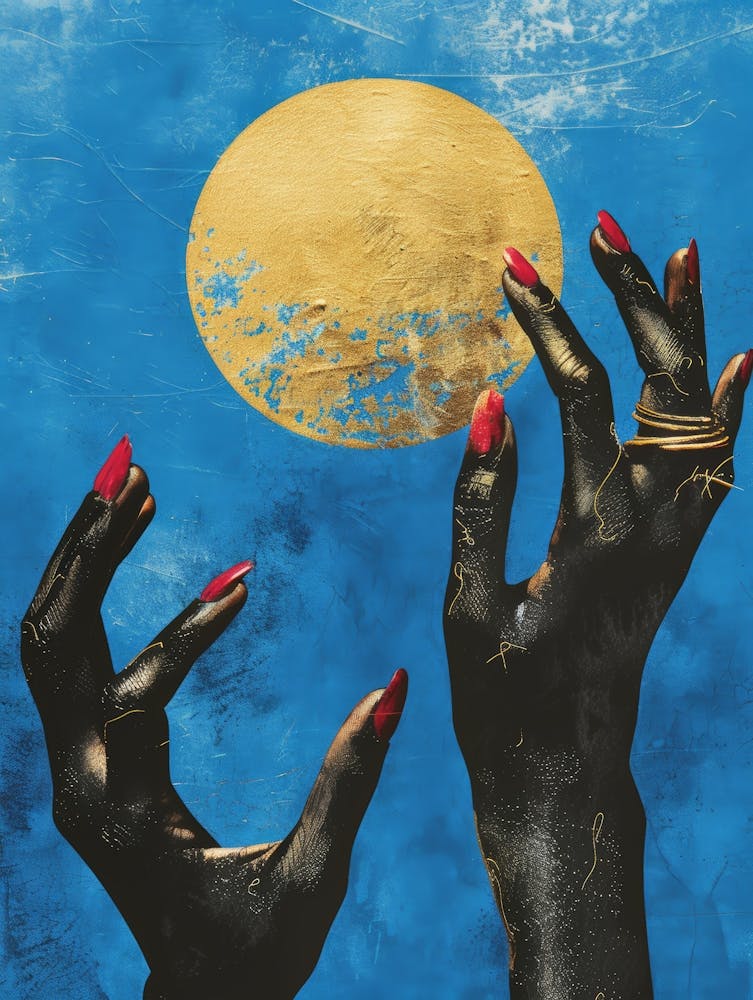 Hands Reaching For The Moon