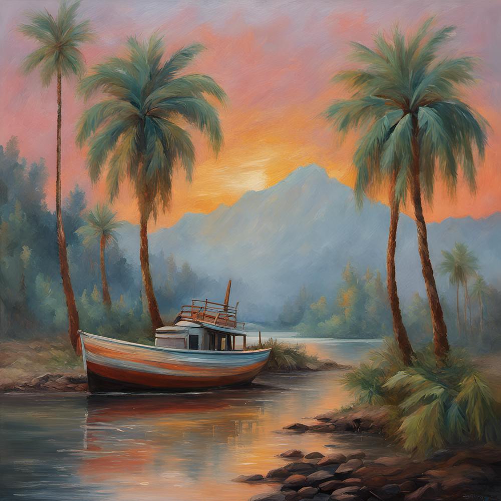 Sunset Boat