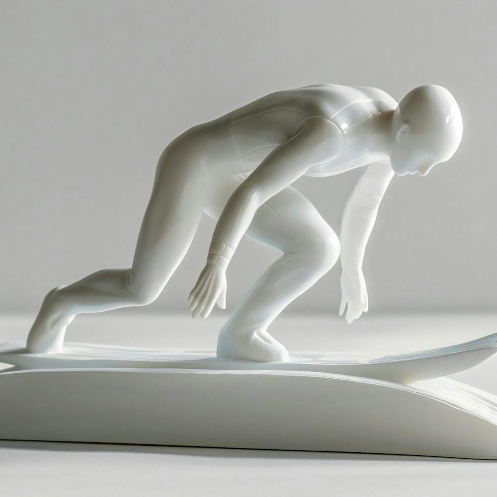 Surfer On A Surfboard