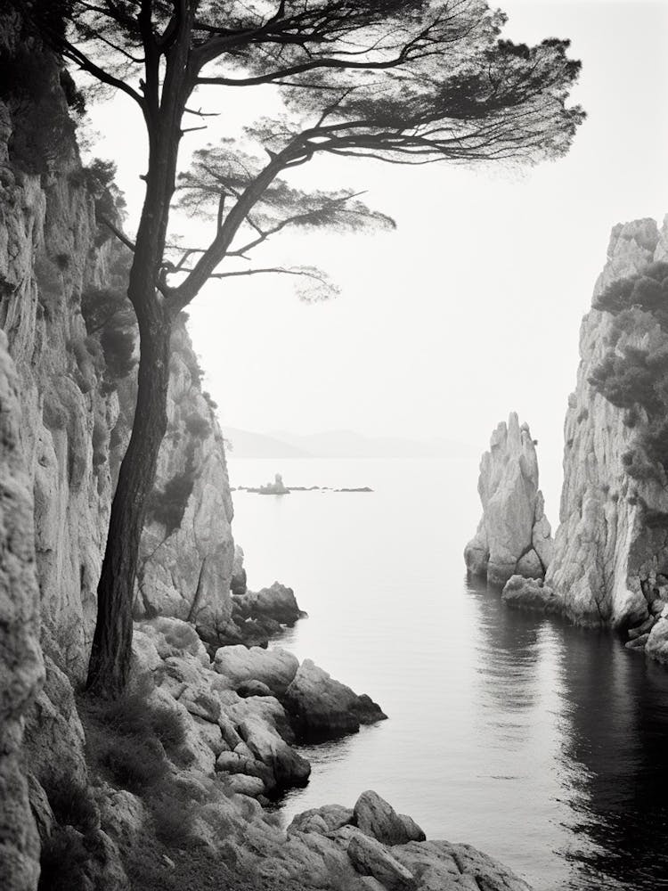 Capri Italy Black And White Photography 4