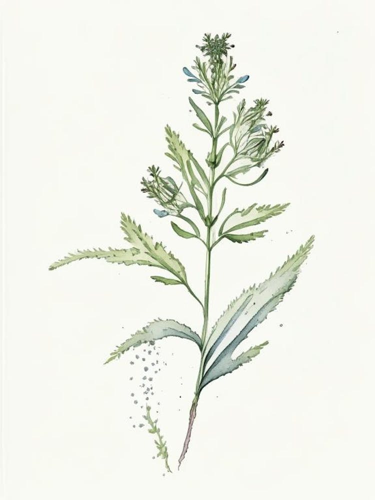 Spikenard Herb Minimalist Watercolour 2