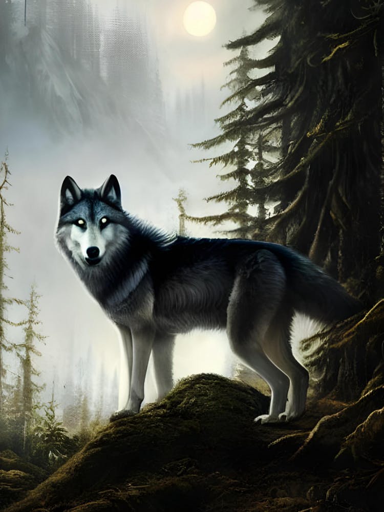 Wolf In The Forest