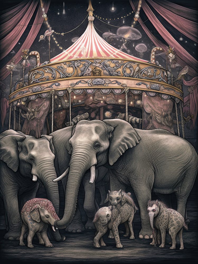 Circus Elephants 1