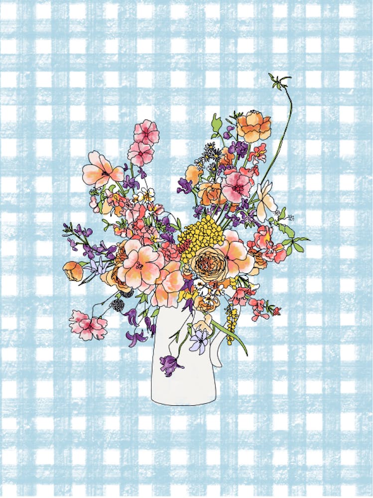 Floral Bouquet In A Vase