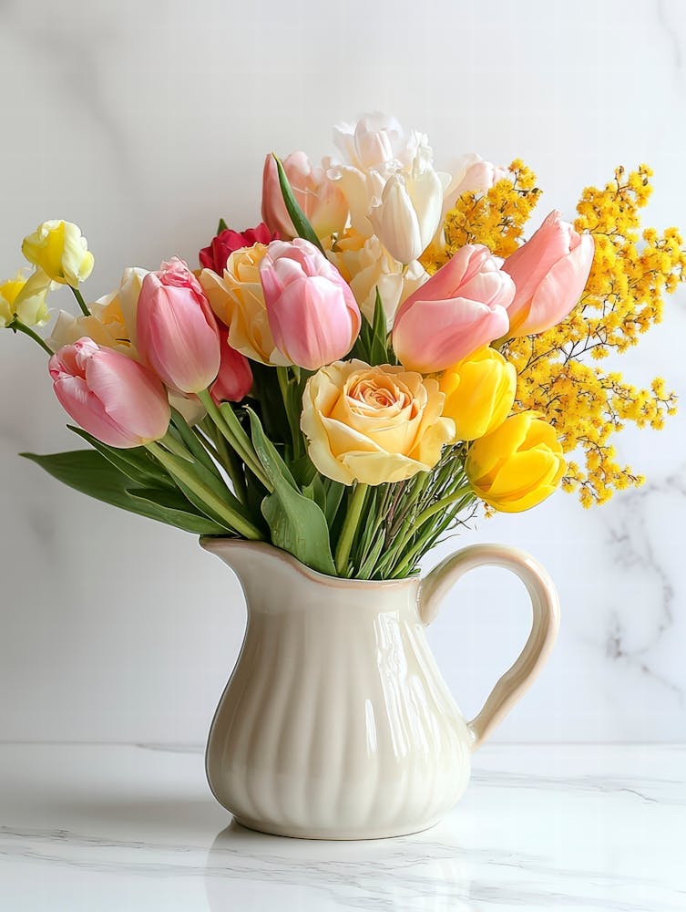 Tulips In A Vase