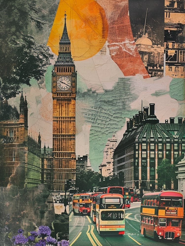 Retro Kitsch London Collage 2