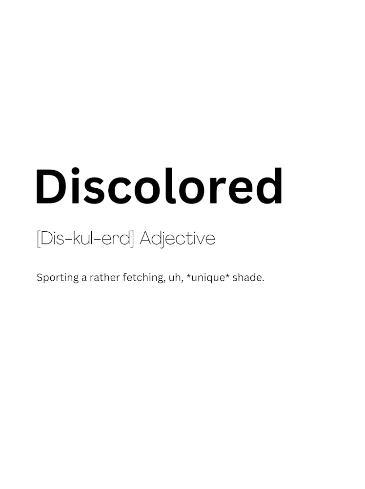 Discolored Definition Meaning