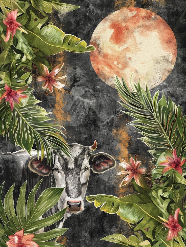 Cow In The Jungle