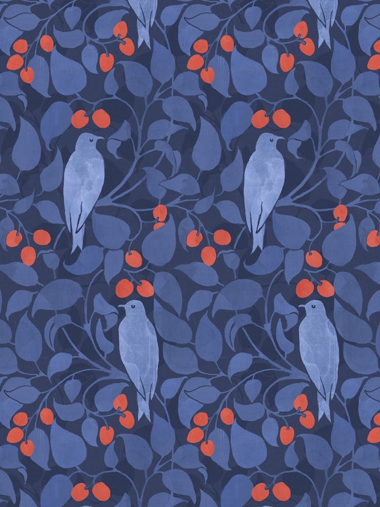 Blue Birds On A Branch 1