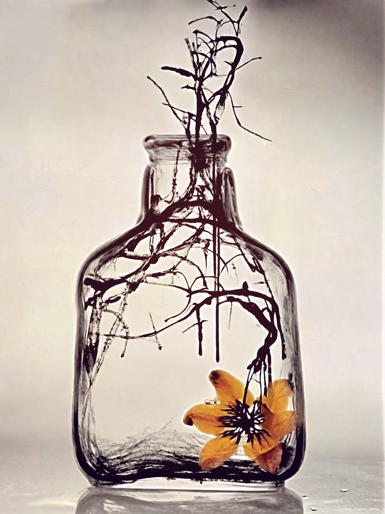 Blume In einer Flasche