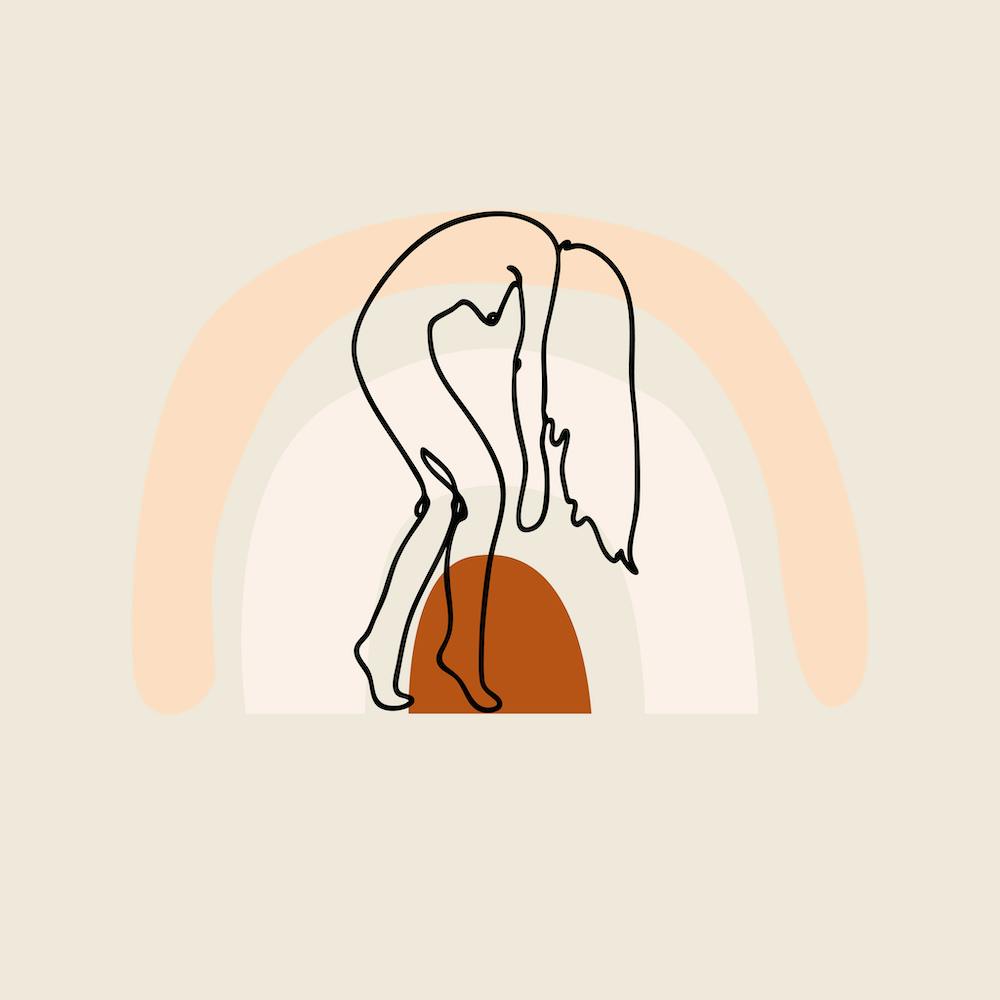 Woman Bending Down