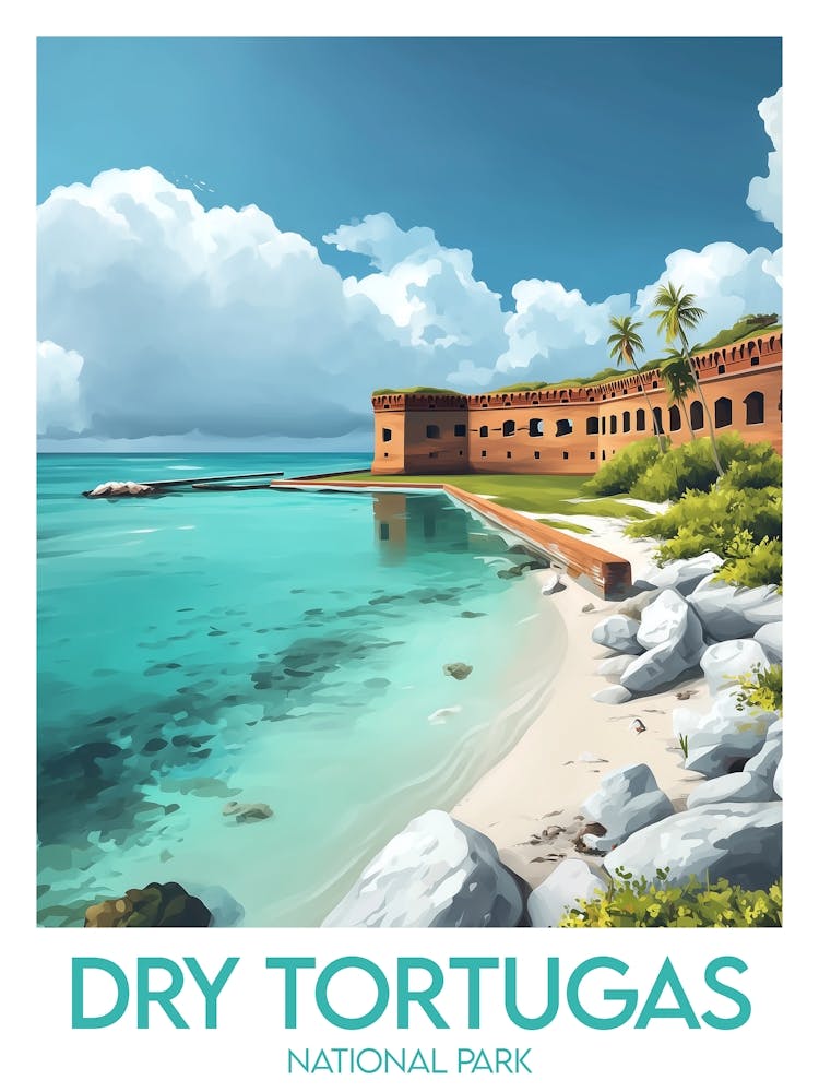 Affiche de voyage Dry Tortugas National Park