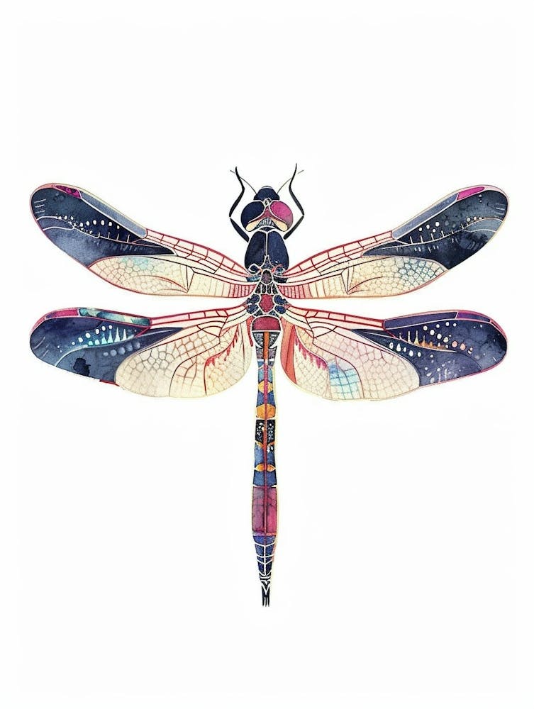 Colourful Insect Illustration Dragonfly 15