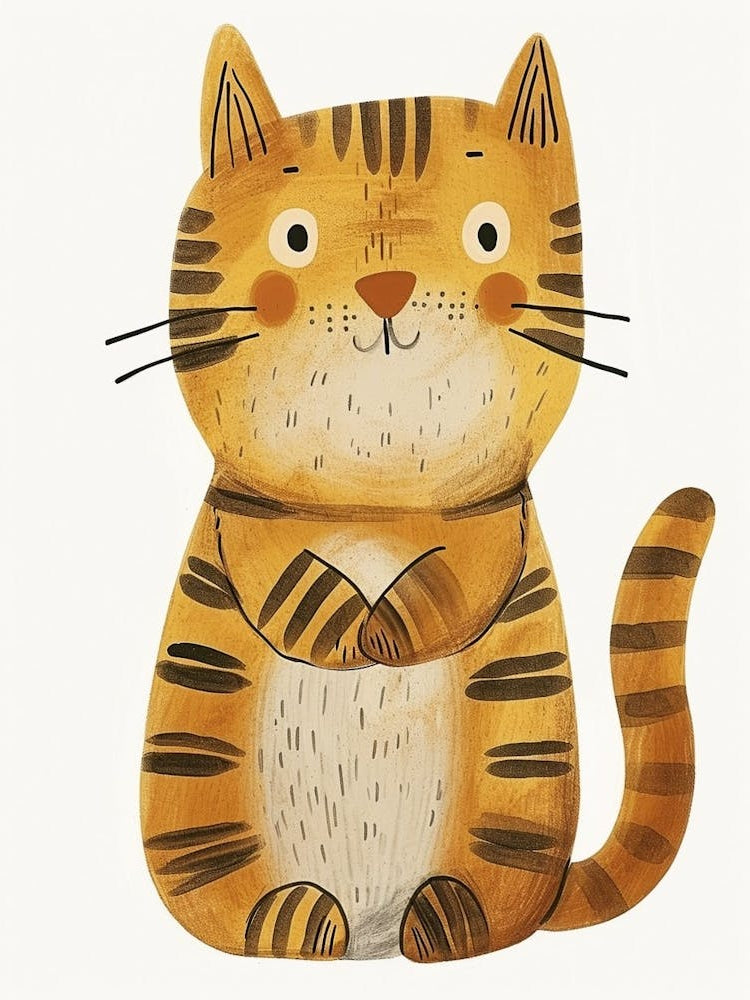 Toyger Cat Clipart Illustration 2