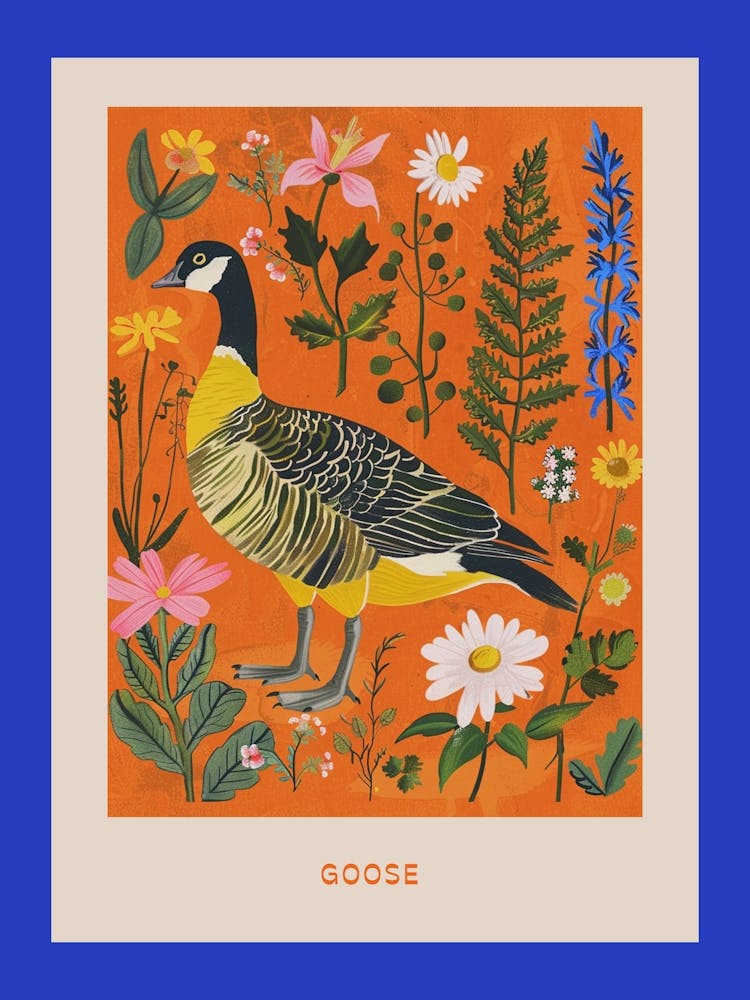 Spring Birds Poster Goose 4