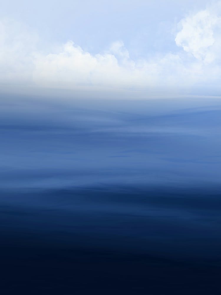 Moody Sea Water Landscape
