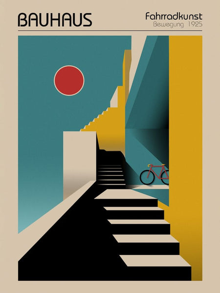 fahrrad flickzeug bauhaus Bauhaus Fahrradkunst Art Print by Froze Studio – Fy!