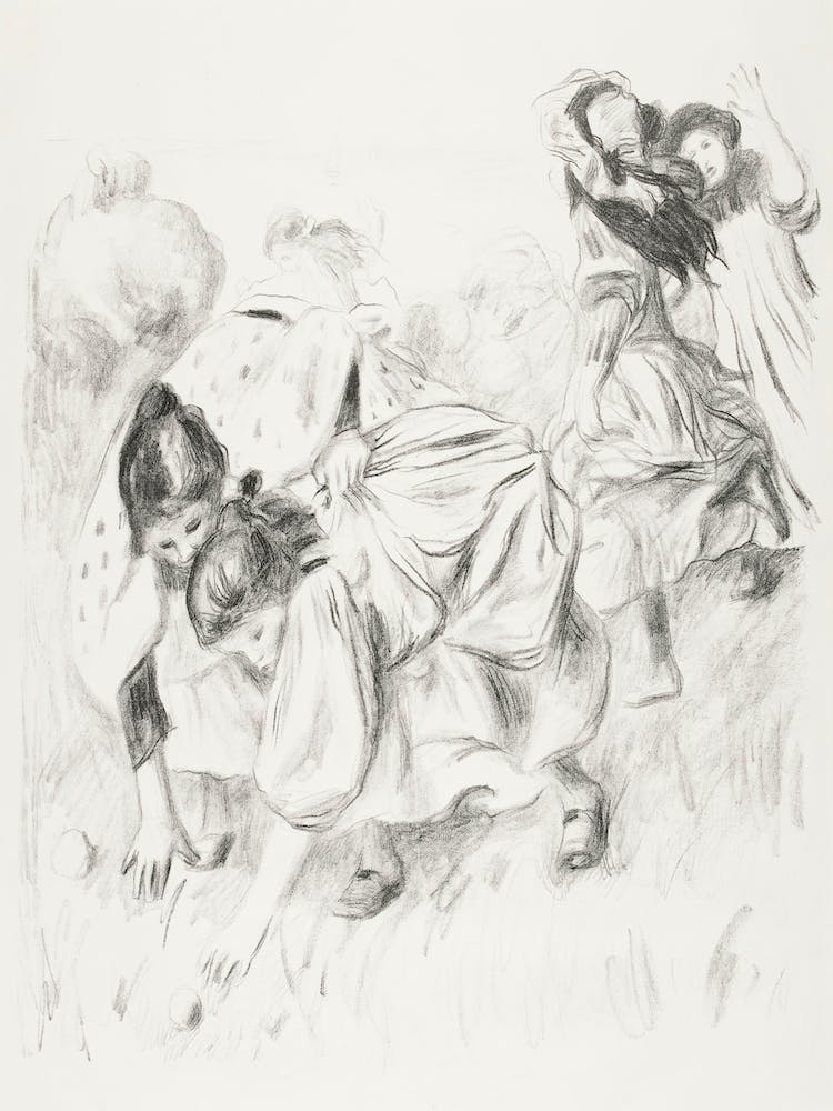 Children Playing Ball, Pierre Auguste Renoir