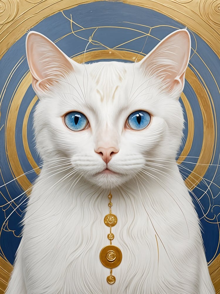 White Cat With Blue Eyes no2