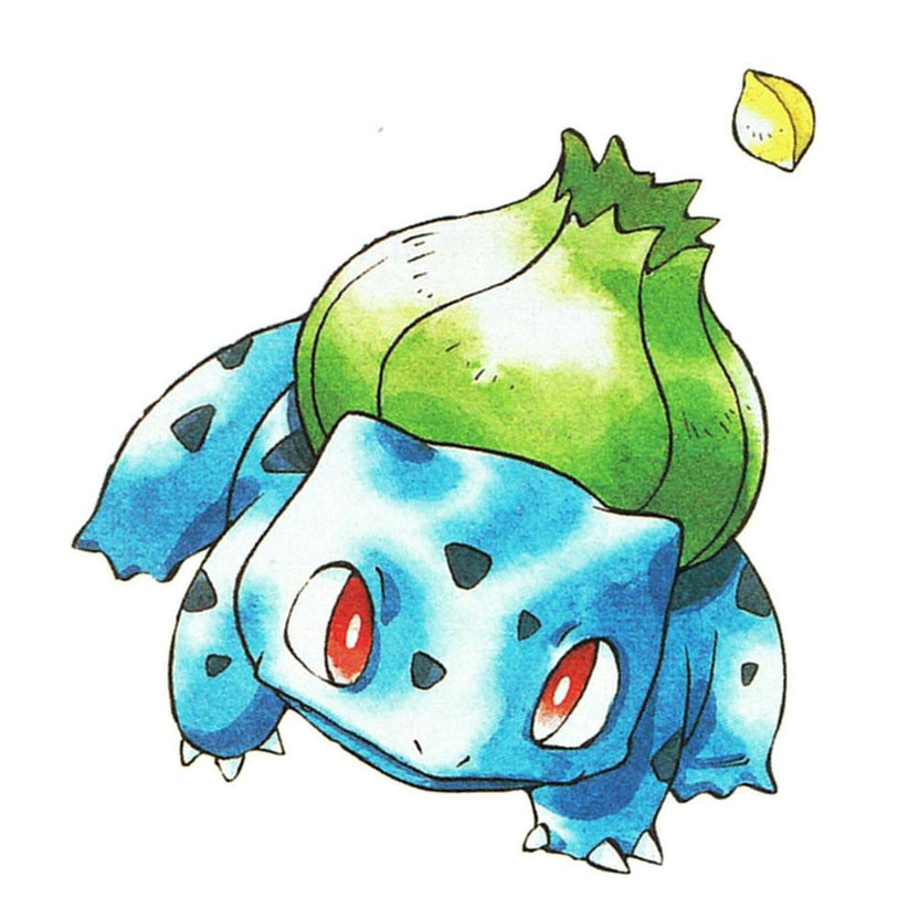 Pokemon Bulbasaur watercolor