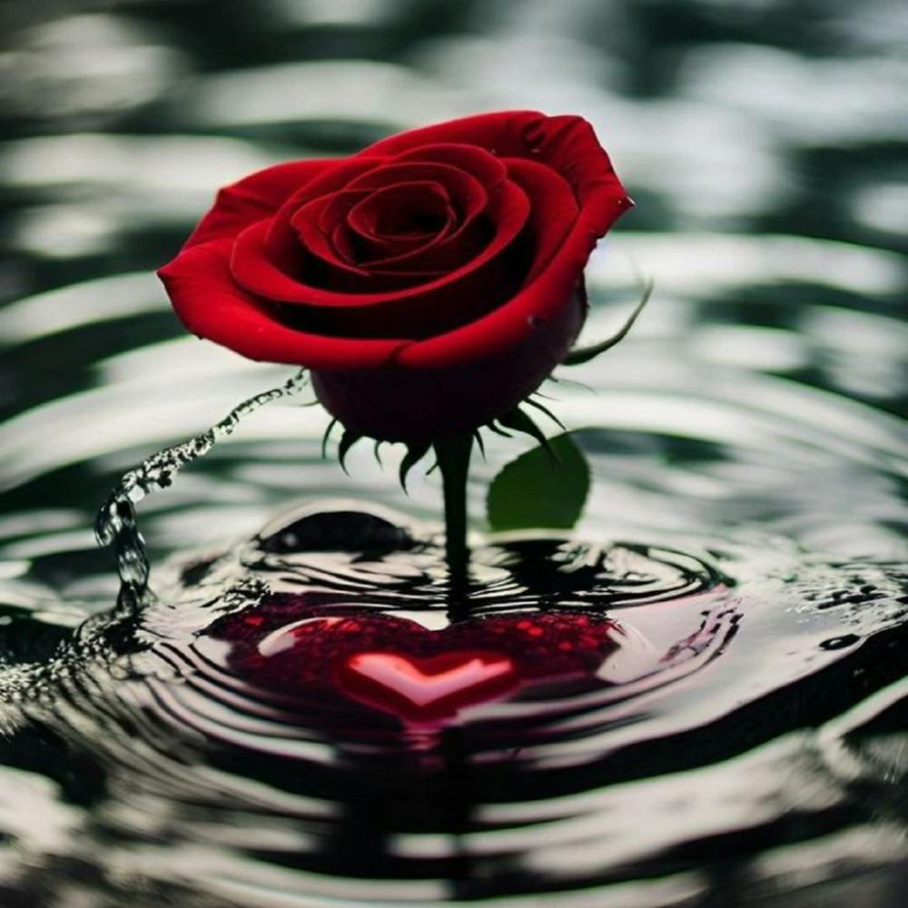 Rose In Water