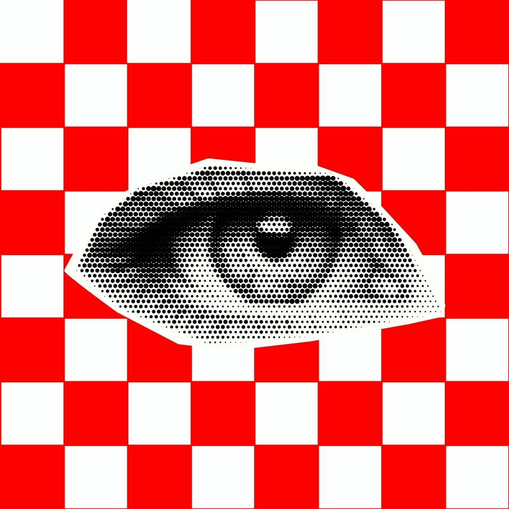 Checkerboard Eye Red