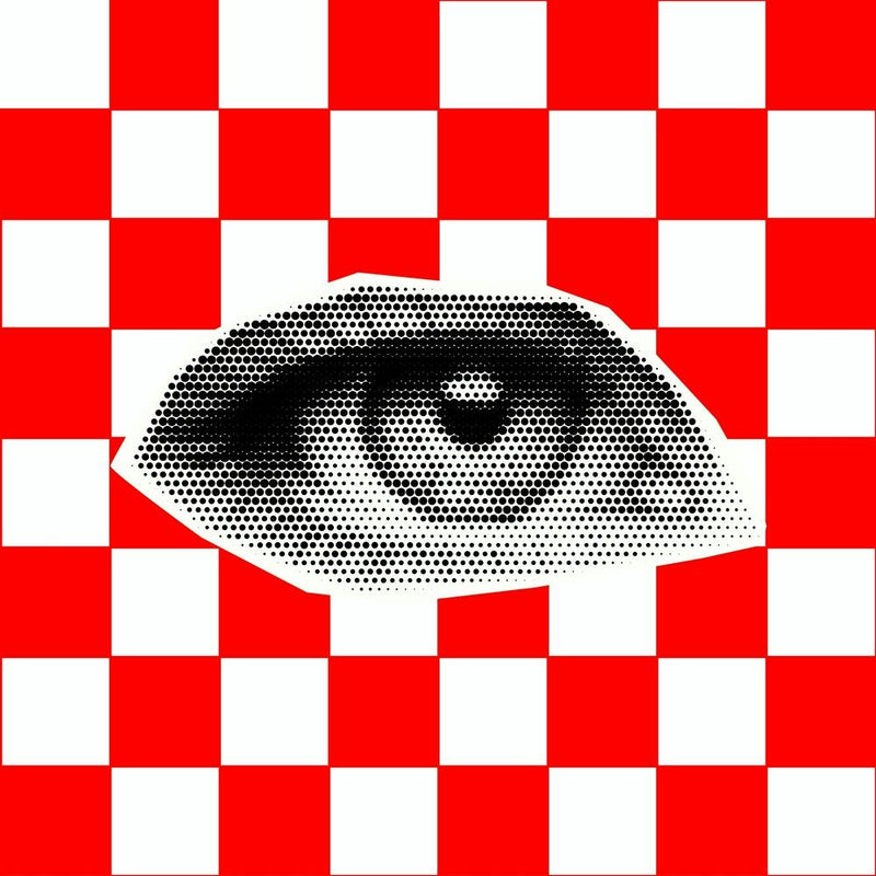 Checkerboard Eye Red