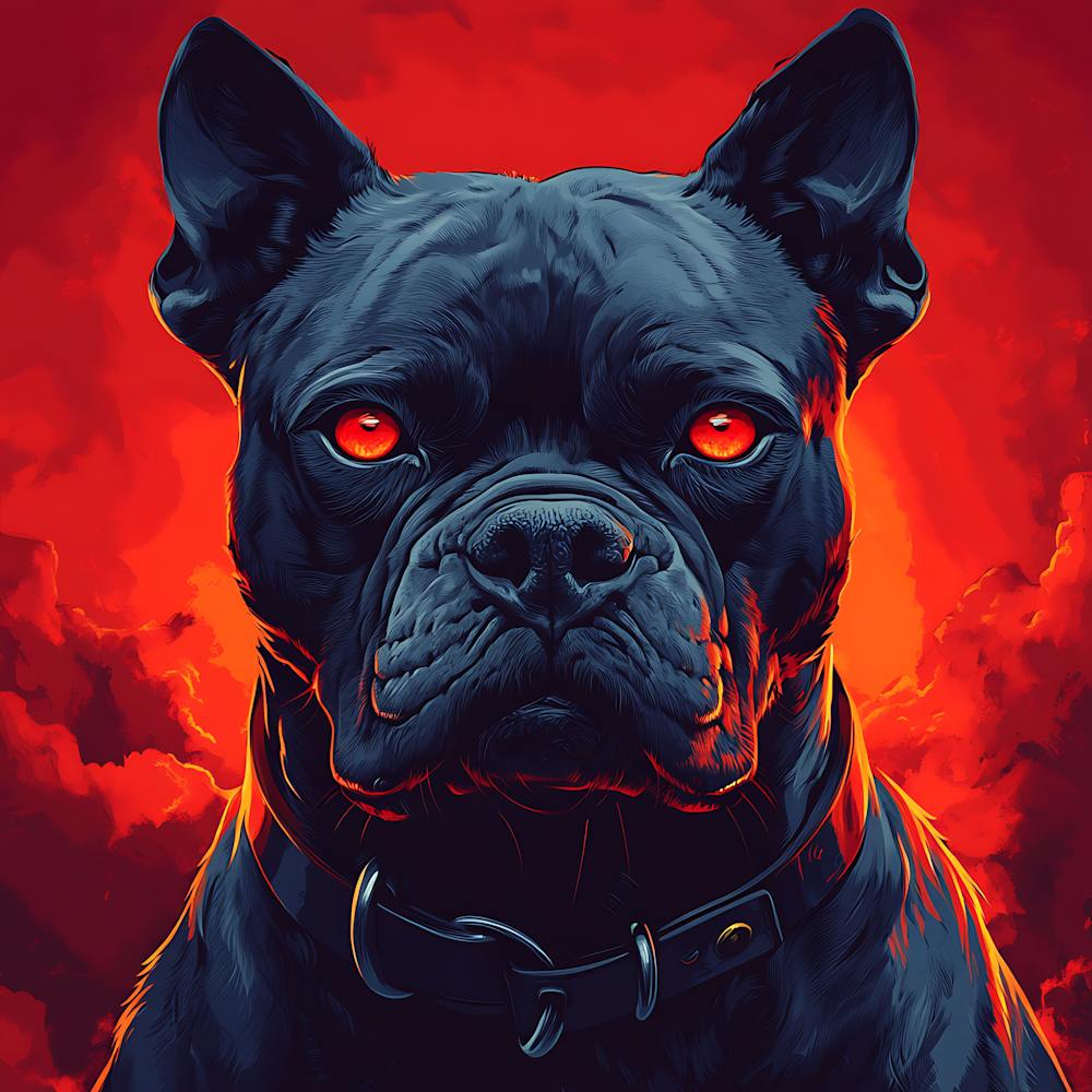 Scary Dog Emoji Dynamic Background 6