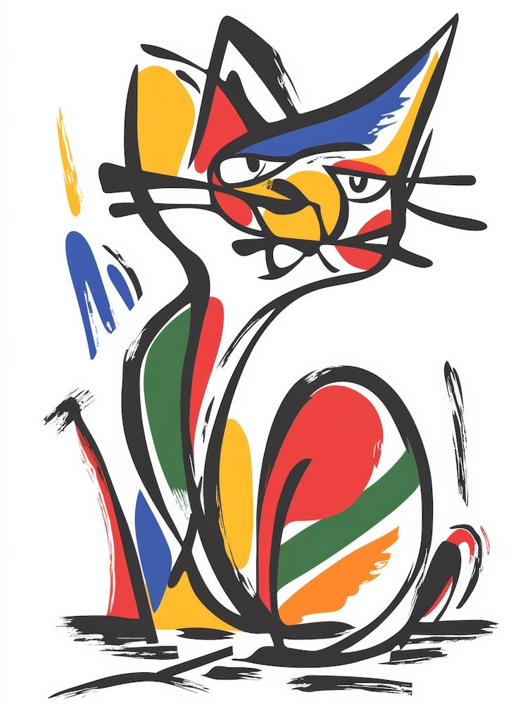 Cat Abstract 01