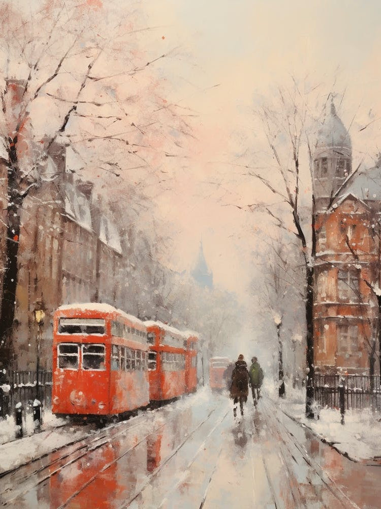 Dreamy Winter Painting London United Kingdom 4