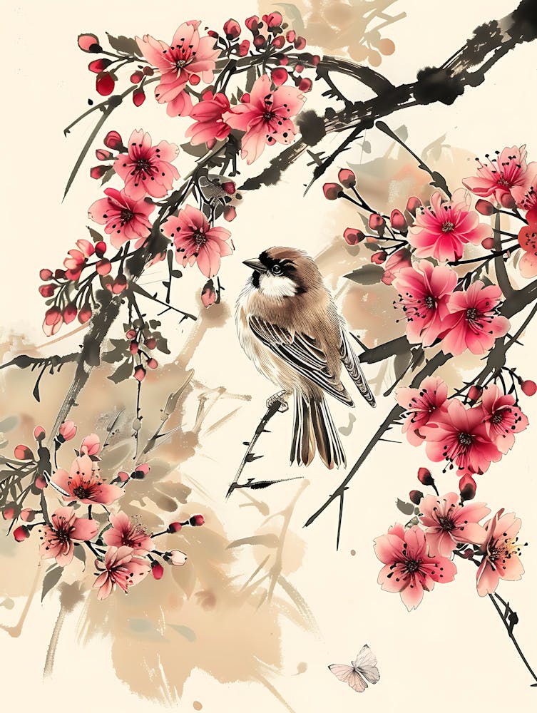 Bird Flowers Chinese Style 3
