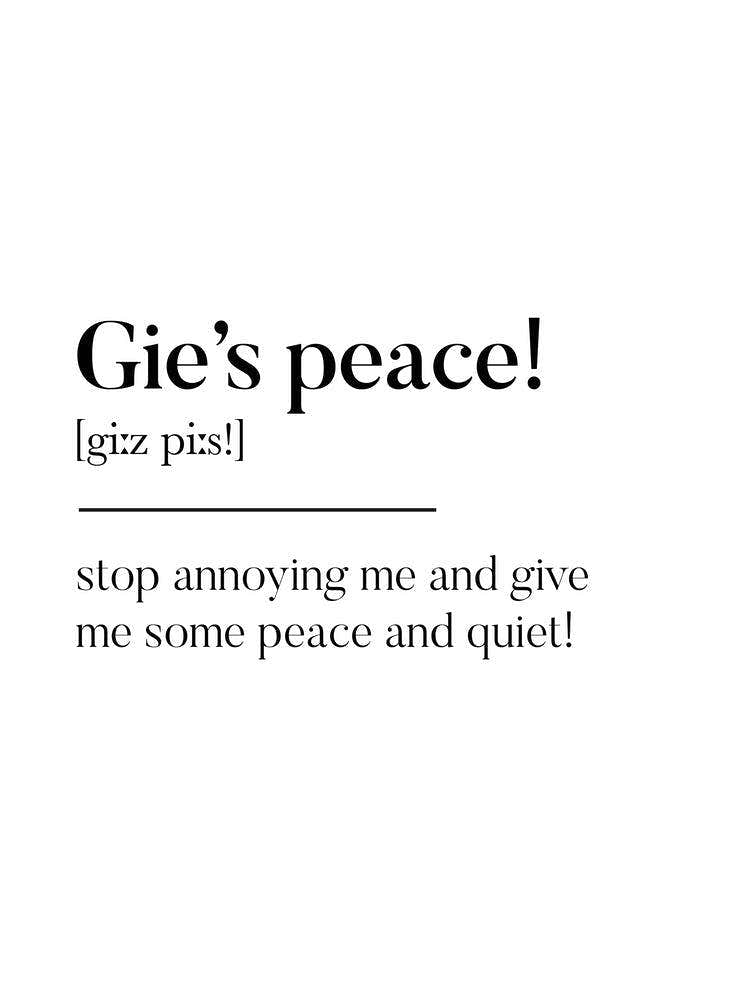 Gie's Peace Scottish Slang Definition Scots Banter