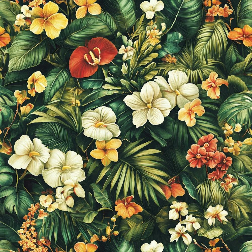 Tropical Flowers Art 6